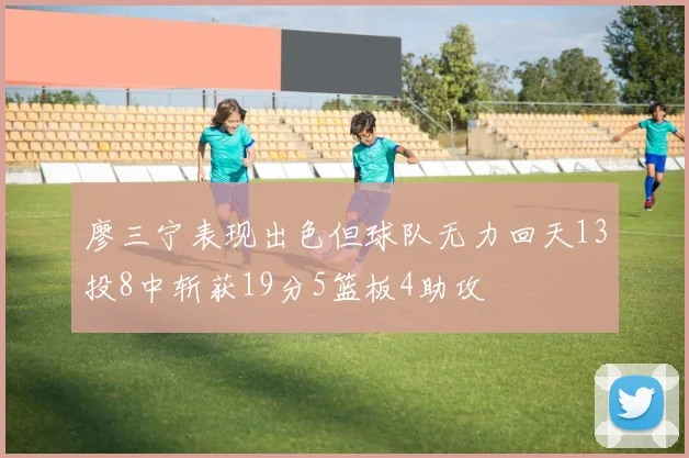 廖三宁表现出色但球队无力回天13投8中斩获19分5篮板4助攻